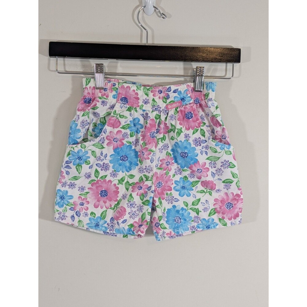 Vintage Rare OshKosh B'gosh Floral Shorts Girls Size 5